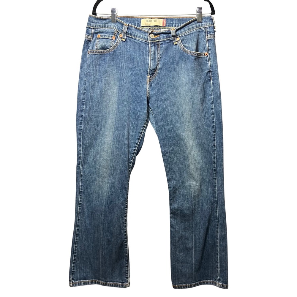 Levis Bootcut Jeans Denim‎ Blue Wash Classic Style Women's Size 12 Short